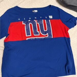 XXL NFL Giants Womens Tee - Blue and Red